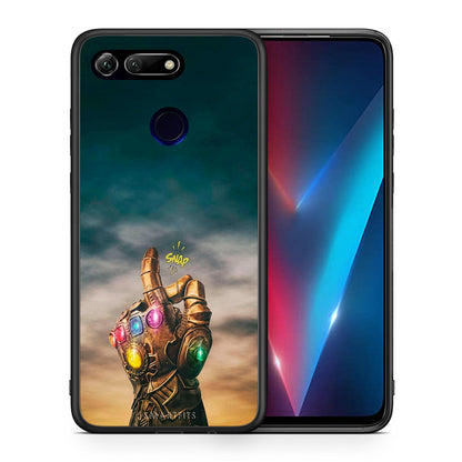 Θήκη Honor View 20 Infinity Snap από τη Smartfits με σχέδιο στο πίσω μέρος και μαύρο περίβλημα | Honor View 20 Infinity Snap case with colorful back and black bezels
