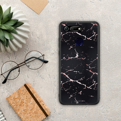 Marble Black Rosegold - Honor View 20 θήκη