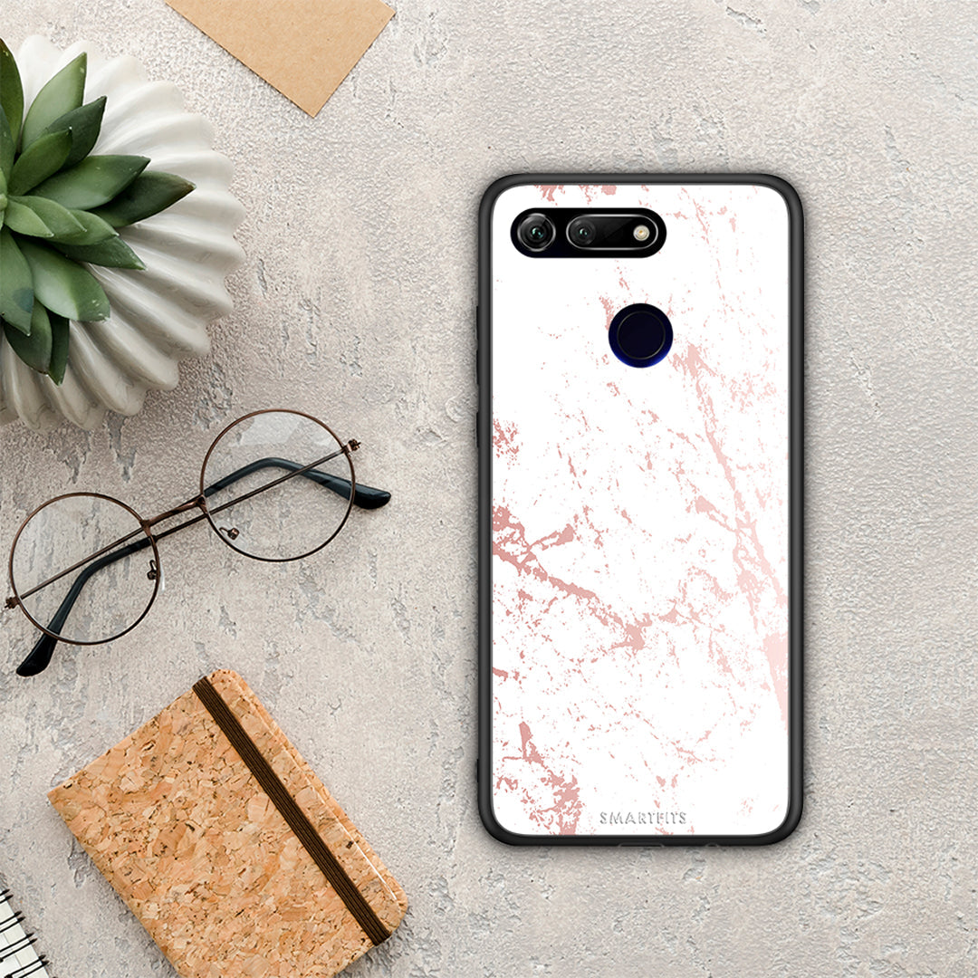 Marble Pink Splash - Honor View 20 θήκη
