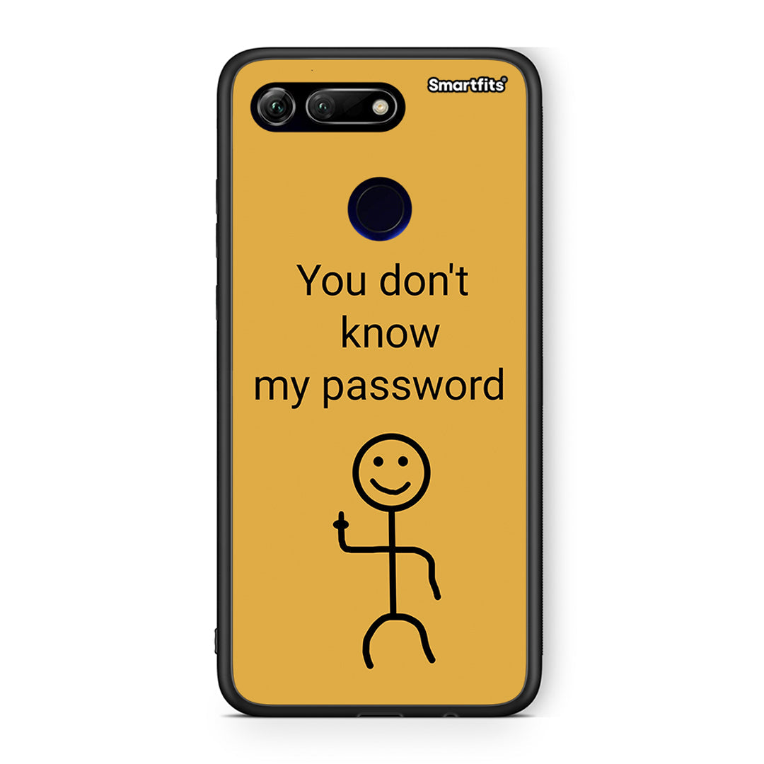 Honor View 20 My Password Θήκη από τη Smartfits με σχέδιο στο πίσω μέρος και μαύρο περίβλημα | Smartphone case with colorful back and black bezels by Smartfits