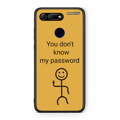 Honor View 20 My Password Θήκη από τη Smartfits με σχέδιο στο πίσω μέρος και μαύρο περίβλημα | Smartphone case with colorful back and black bezels by Smartfits