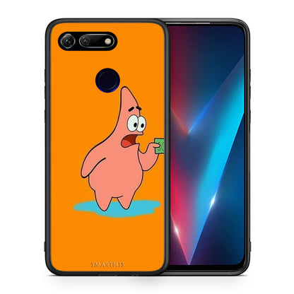 Θήκη Αγίου Βαλεντίνου Honor View 20 No Money 1 από τη Smartfits με σχέδιο στο πίσω μέρος και μαύρο περίβλημα | Honor View 20 No Money 1 case with colorful back and black bezels