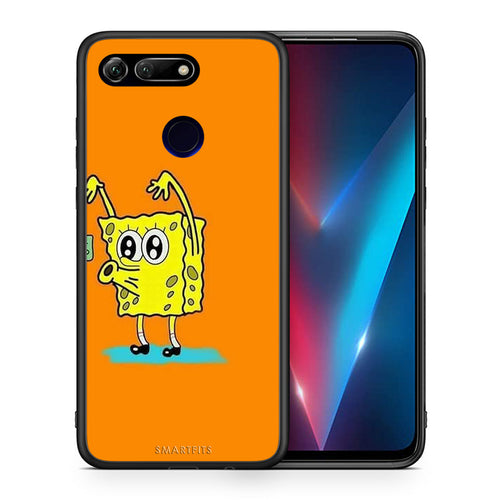 Θήκη Αγίου Βαλεντίνου Honor View 20 No Money 2 από τη Smartfits με σχέδιο στο πίσω μέρος και μαύρο περίβλημα | Honor View 20 No Money 2 case with colorful back and black bezels