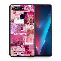 Thumbnail for Θήκη Αγίου Βαλεντίνου Honor View 20 Pink Love από τη Smartfits με σχέδιο στο πίσω μέρος και μαύρο περίβλημα | Honor View 20 Pink Love case with colorful back and black bezels