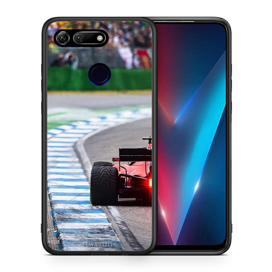 Θήκη Honor View 20 Racing Vibes από τη Smartfits με σχέδιο στο πίσω μέρος και μαύρο περίβλημα | Honor View 20 Racing Vibes case with colorful back and black bezels