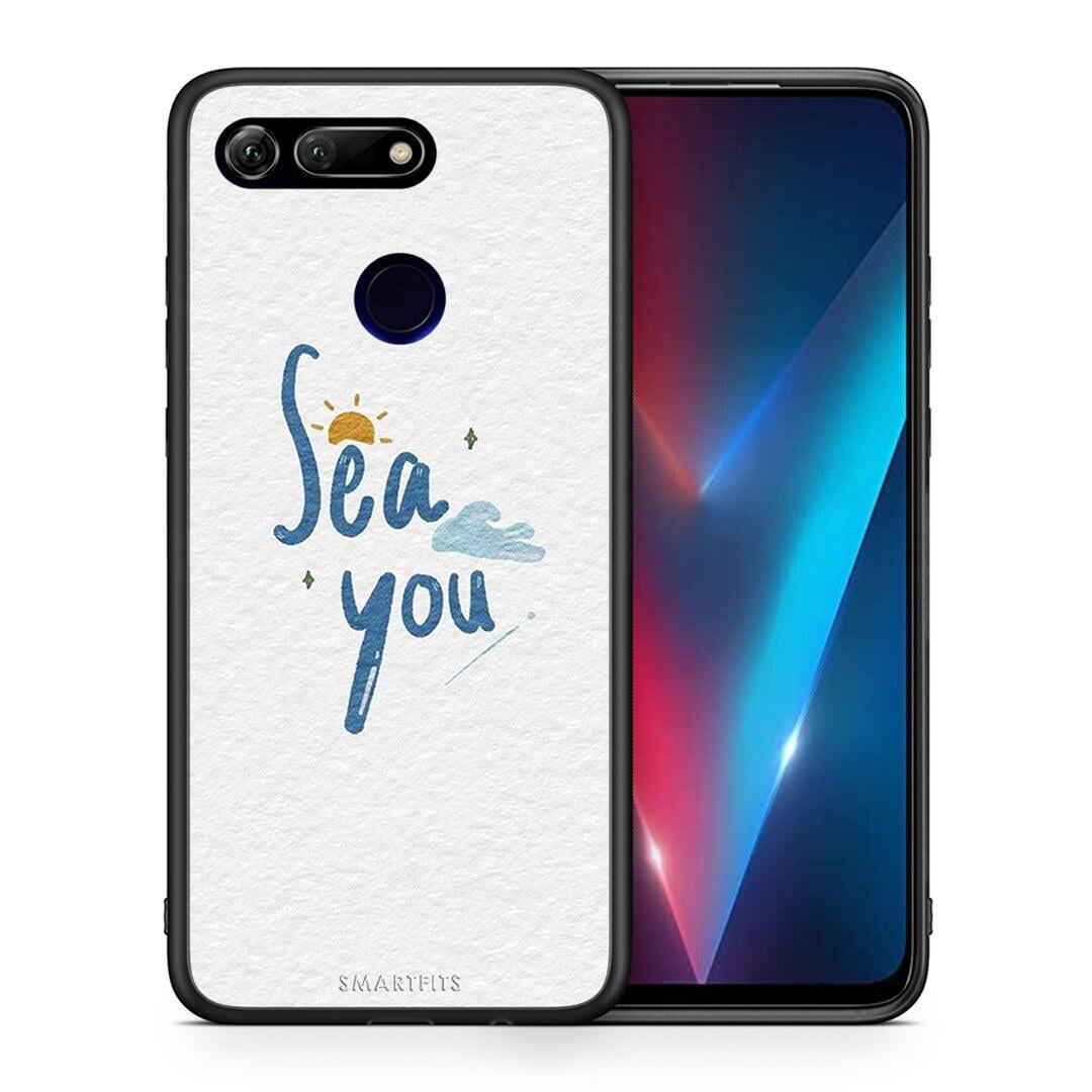 Θήκη Honor View 20 Sea You από τη Smartfits με σχέδιο στο πίσω μέρος και μαύρο περίβλημα | Honor View 20 Sea You case with colorful back and black bezels