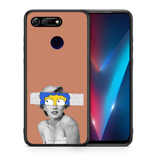 Θήκη Honor View 20 Sim Merilyn από τη Smartfits με σχέδιο στο πίσω μέρος και μαύρο περίβλημα | Honor View 20 Sim Merilyn case with colorful back and black bezels