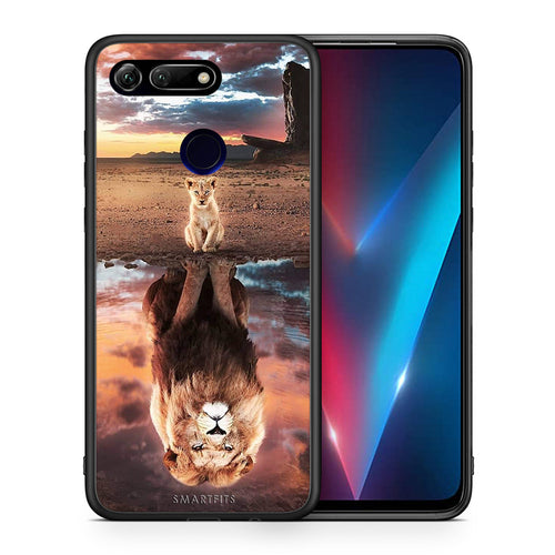 Θήκη Αγίου Βαλεντίνου Honor View 20 Sunset Dreams από τη Smartfits με σχέδιο στο πίσω μέρος και μαύρο περίβλημα | Honor View 20 Sunset Dreams case with colorful back and black bezels