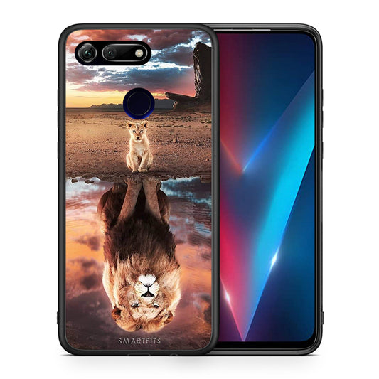 Θήκη Αγίου Βαλεντίνου Honor View 20 Sunset Dreams από τη Smartfits με σχέδιο στο πίσω μέρος και μαύρο περίβλημα | Honor View 20 Sunset Dreams case with colorful back and black bezels