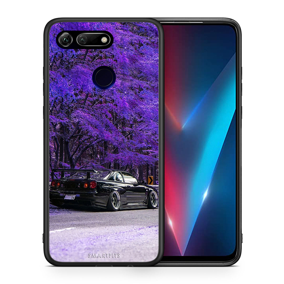 Θήκη Αγίου Βαλεντίνου Honor View 20 Super Car από τη Smartfits με σχέδιο στο πίσω μέρος και μαύρο περίβλημα | Honor View 20 Super Car case with colorful back and black bezels