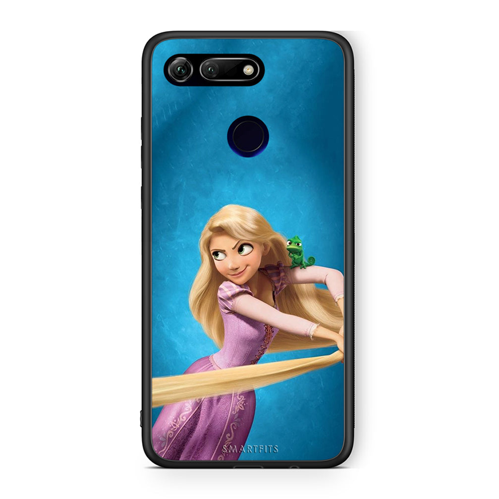 Honor View 20 Tangled 2 Θήκη Αγίου Βαλεντίνου από τη Smartfits με σχέδιο στο πίσω μέρος και μαύρο περίβλημα | Smartphone case with colorful back and black bezels by Smartfits