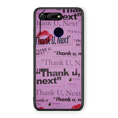 Honor View 20 Thank You Next Θήκη Αγίου Βαλεντίνου από τη Smartfits με σχέδιο στο πίσω μέρος και μαύρο περίβλημα | Smartphone case with colorful back and black bezels by Smartfits