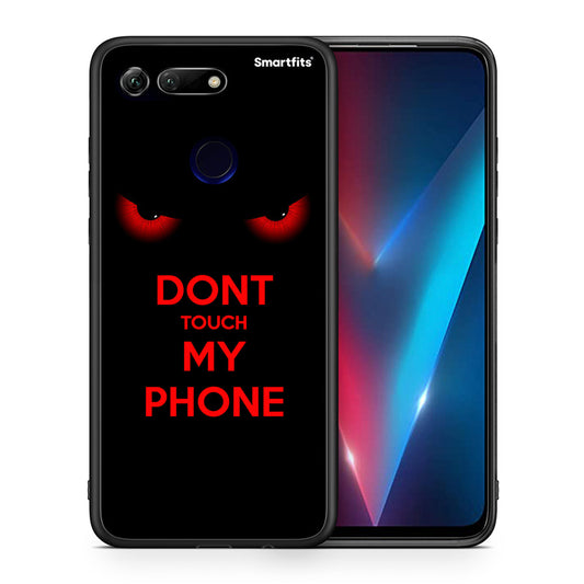 Θήκη Honor View 20 Touch My Phone από τη Smartfits με σχέδιο στο πίσω μέρος και μαύρο περίβλημα | Honor View 20 Touch My Phone case with colorful back and black bezels