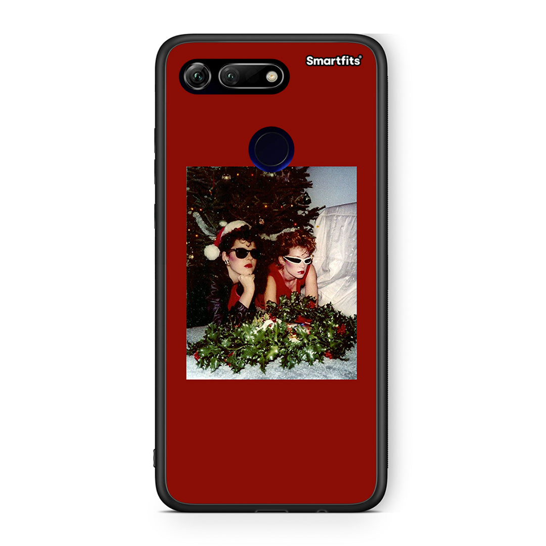 Huawei Honor View 20 Waiting For Xmas θήκη από τη Smartfits με σχέδιο στο πίσω μέρος και μαύρο περίβλημα | Smartphone case with colorful back and black bezels by Smartfits