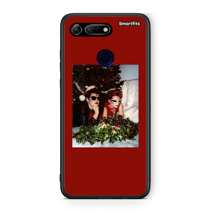 Huawei Honor View 20 Waiting For Xmas θήκη από τη Smartfits με σχέδιο στο πίσω μέρος και μαύρο περίβλημα | Smartphone case with colorful back and black bezels by Smartfits