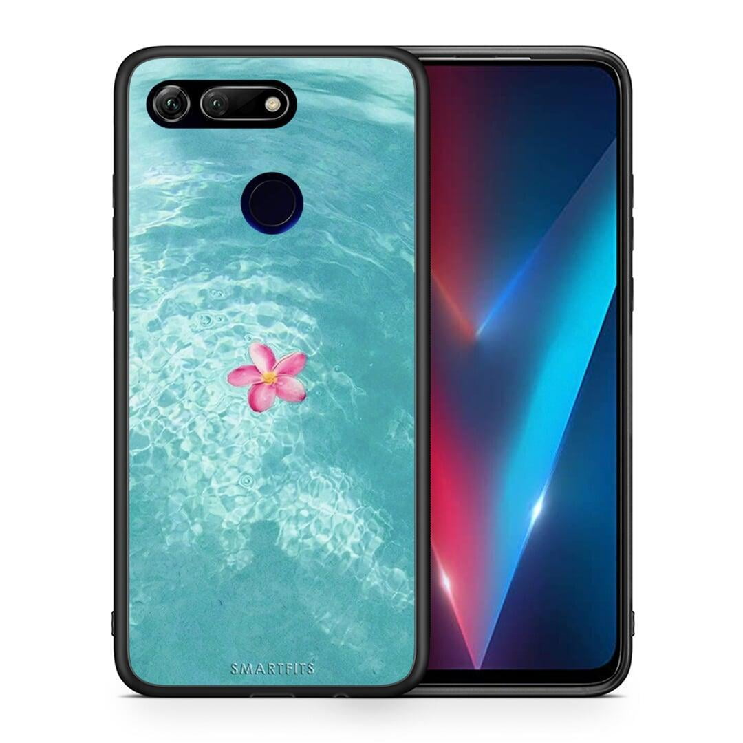 Θήκη Honor View 20 Water Flower από τη Smartfits με σχέδιο στο πίσω μέρος και μαύρο περίβλημα | Honor View 20 Water Flower case with colorful back and black bezels