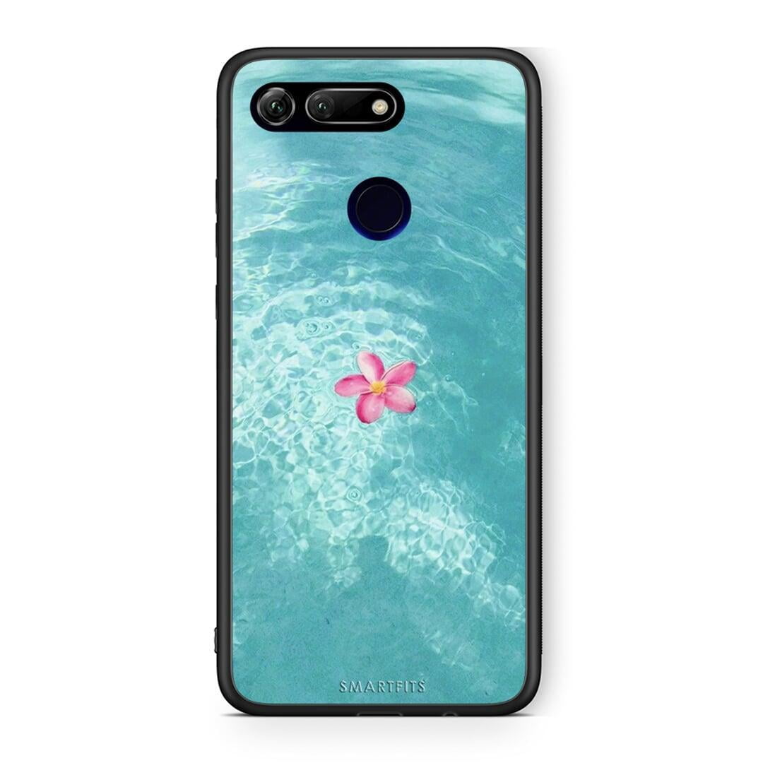 Honor View 20 Water Flower Θήκη από τη Smartfits με σχέδιο στο πίσω μέρος και μαύρο περίβλημα | Smartphone case with colorful back and black bezels by Smartfits
