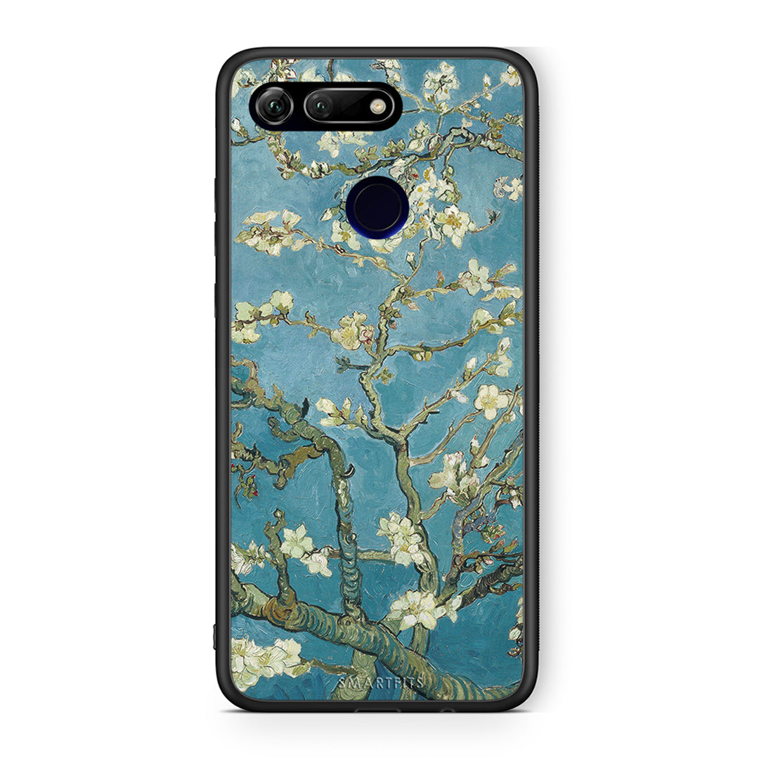 Honor View 20 White Blossoms θήκη από τη Smartfits με σχέδιο στο πίσω μέρος και μαύρο περίβλημα | Smartphone case with colorful back and black bezels by Smartfits