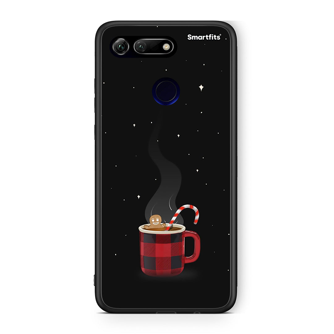 Huawei Honor View 20 Xmas Bathing θήκη από τη Smartfits με σχέδιο στο πίσω μέρος και μαύρο περίβλημα | Smartphone case with colorful back and black bezels by Smartfits