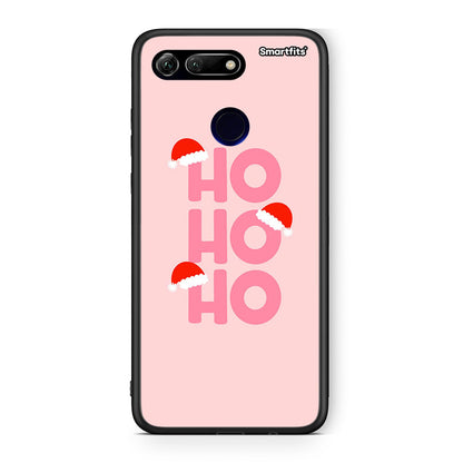 Huawei Honor View 20 Xmas Ho Ho Ho θήκη από τη Smartfits με σχέδιο στο πίσω μέρος και μαύρο περίβλημα | Smartphone case with colorful back and black bezels by Smartfits