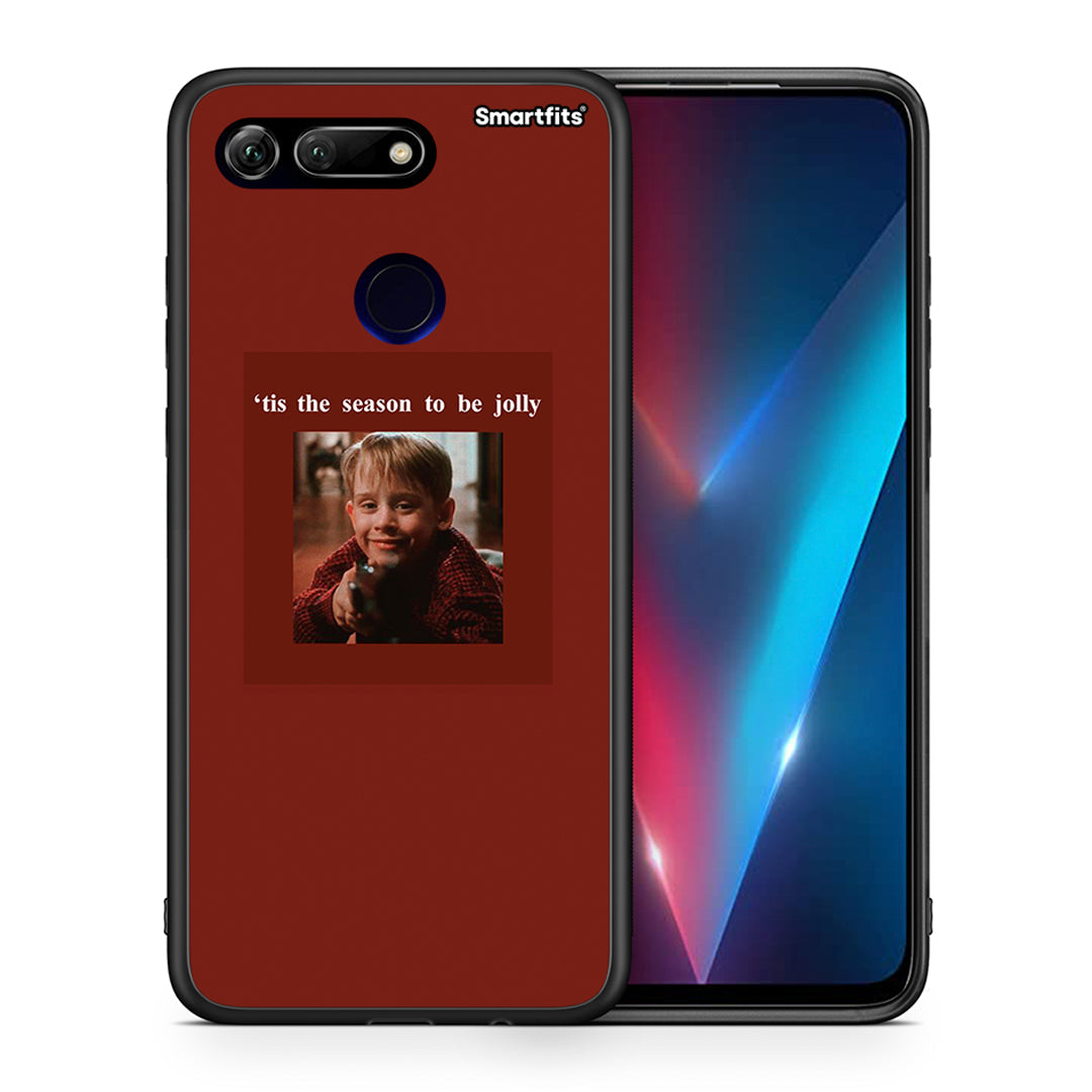 Θήκη Honor View 20 Xmas Ultimate Spirit από τη Smartfits με σχέδιο στο πίσω μέρος και μαύρο περίβλημα | Honor View 20 Xmas Ultimate Spirit case with colorful back and black bezels