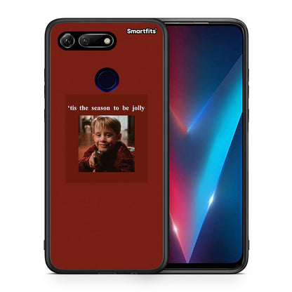 Θήκη Honor View 20 Xmas Ultimate Spirit από τη Smartfits με σχέδιο στο πίσω μέρος και μαύρο περίβλημα | Honor View 20 Xmas Ultimate Spirit case with colorful back and black bezels
