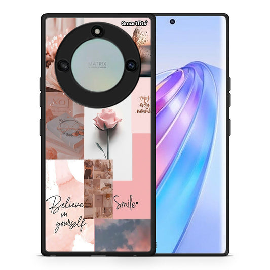 Θήκη Honor X40 Aesthetic Collage από τη Smartfits με σχέδιο στο πίσω μέρος και μαύρο περίβλημα | Honor X40 Aesthetic Collage case with colorful back and black bezels