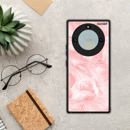 Boho Pink Feather - Honor X40 θήκη