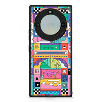 Thumbnail for Honor X40 Bubbles Soap θήκη από τη Smartfits με σχέδιο στο πίσω μέρος και μαύρο περίβλημα | Smartphone case with colorful back and black bezels by Smartfits