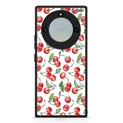 Honor X40 Cherry Summer θήκη από τη Smartfits με σχέδιο στο πίσω μέρος και μαύρο περίβλημα | Smartphone case with colorful back and black bezels by Smartfits