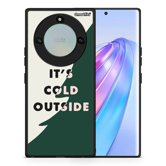 Θήκη Honor X40 Cold Outside από τη Smartfits με σχέδιο στο πίσω μέρος και μαύρο περίβλημα | Honor X40 Cold Outside case with colorful back and black bezels
