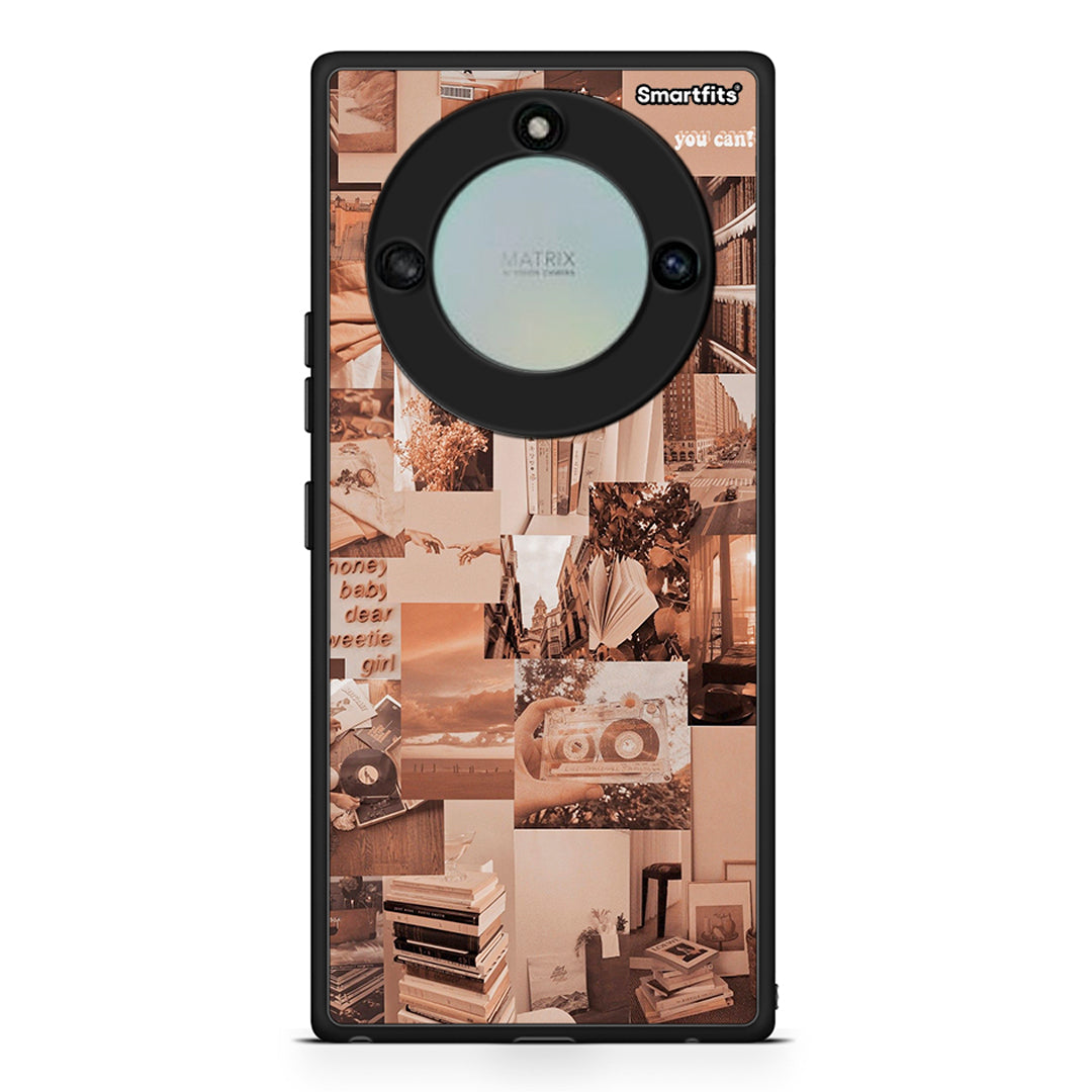 Honor X40 Collage You Can Θήκη Αγίου Βαλεντίνου από τη Smartfits με σχέδιο στο πίσω μέρος και μαύρο περίβλημα | Smartphone case with colorful back and black bezels by Smartfits