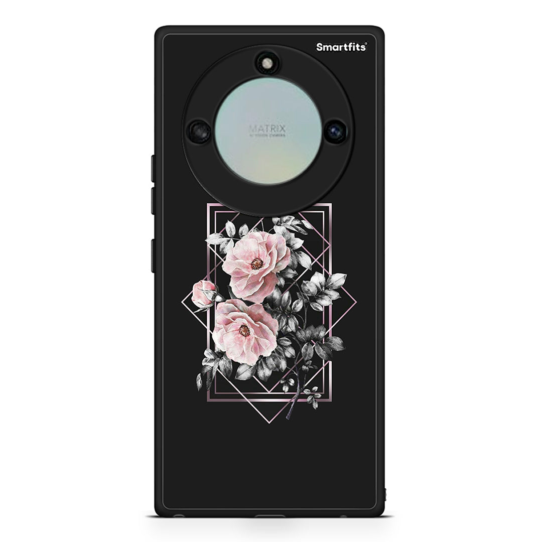 4 - Honor X40 Frame Flower case, cover, bumper