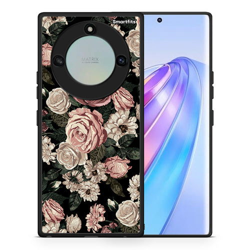 Θήκη Honor X40 Wild Roses Flower από τη Smartfits με σχέδιο στο πίσω μέρος και μαύρο περίβλημα | Honor X40 Wild Roses Flower case with colorful back and black bezels