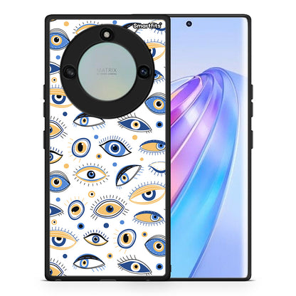 Θήκη Honor X40 Ftou Ftou από τη Smartfits με σχέδιο στο πίσω μέρος και μαύρο περίβλημα | Honor X40 Ftou Ftou case with colorful back and black bezels