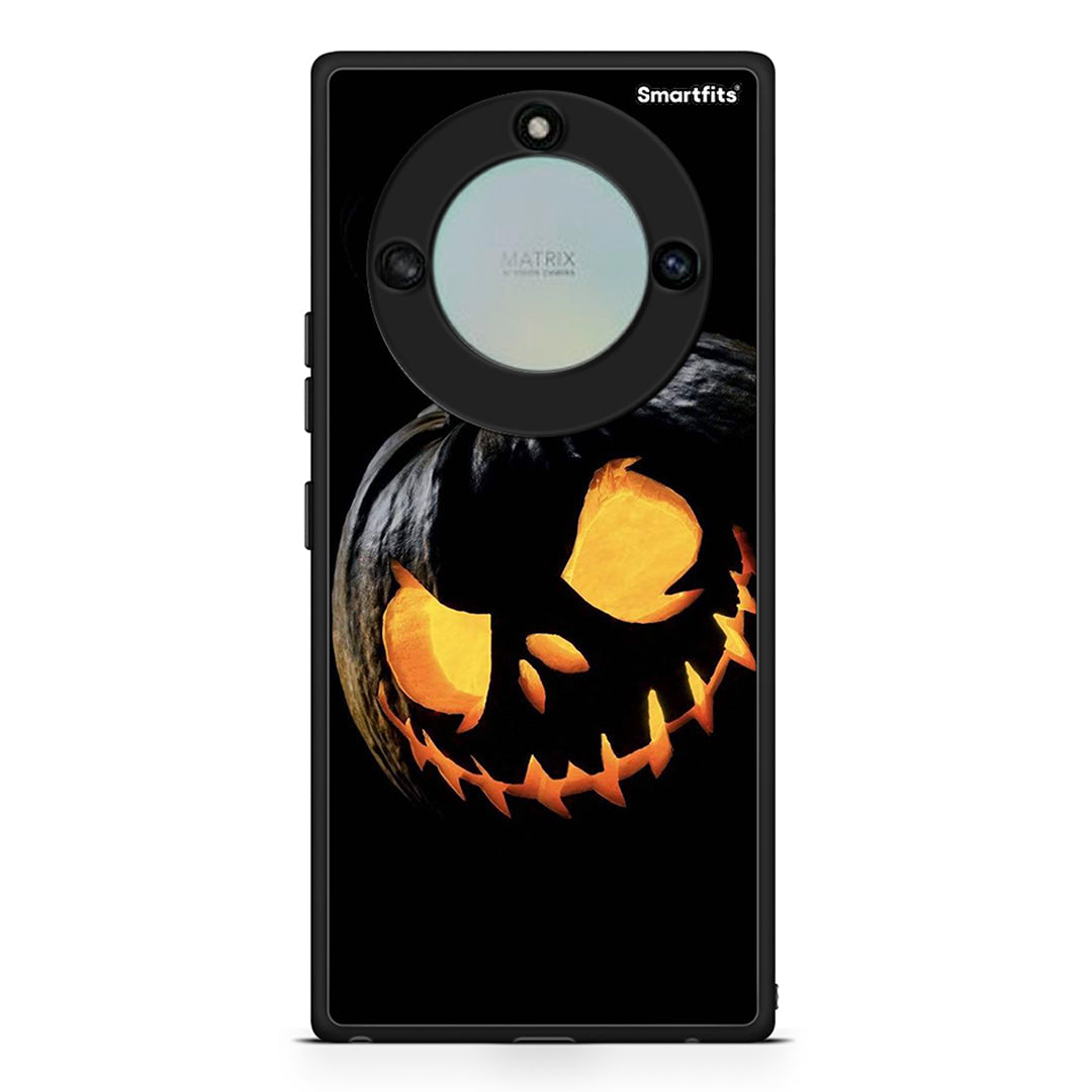 Honor X40 Halloween Scary Pumpkin Θήκη από τη Smartfits με σχέδιο στο πίσω μέρος και μαύρο περίβλημα | Smartphone case with colorful back and black bezels by Smartfits