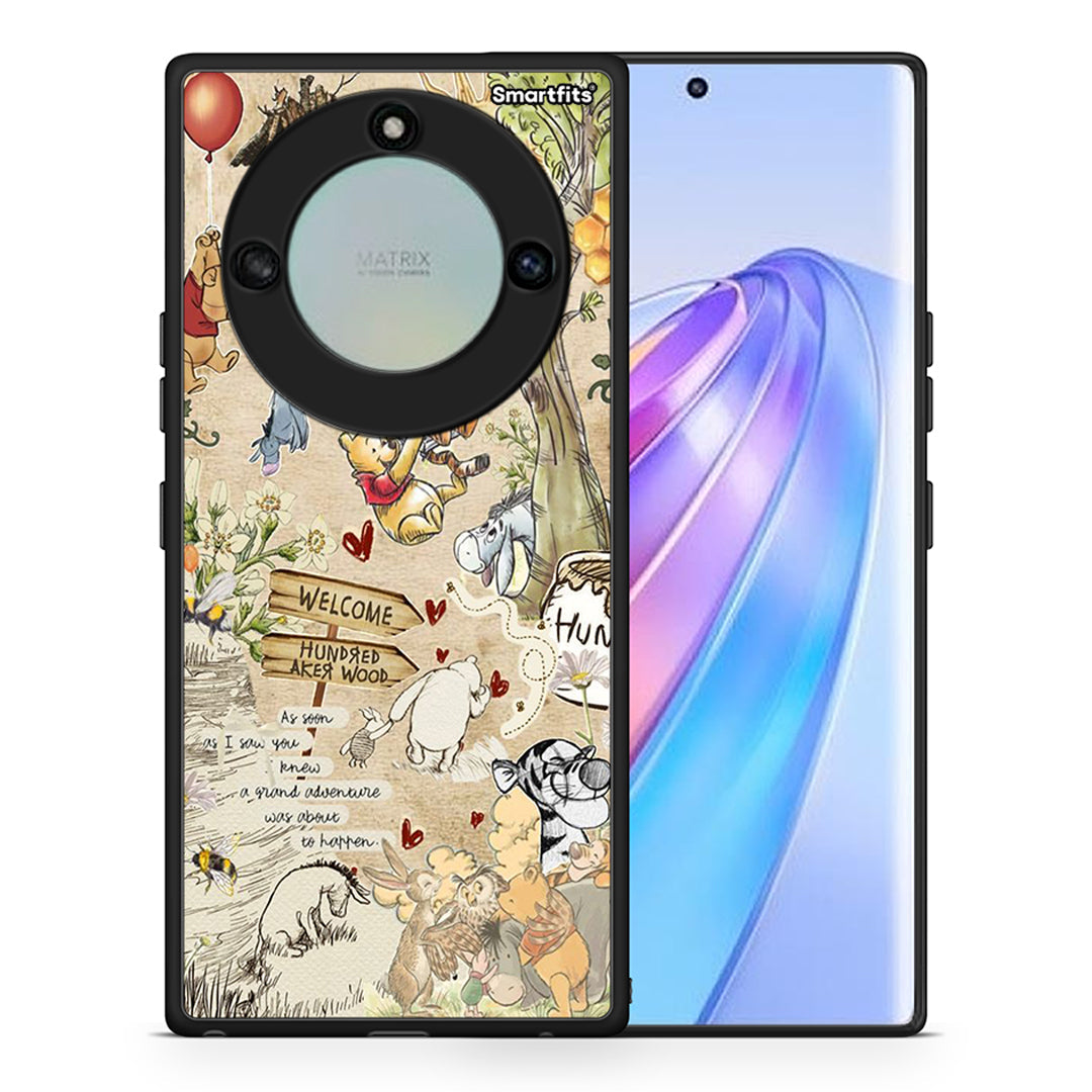 Θήκη Honor X40 Happy Friends από τη Smartfits με σχέδιο στο πίσω μέρος και μαύρο περίβλημα | Honor X40 Happy Friends case with colorful back and black bezels