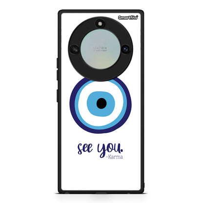 Honor X40 Karma Says θήκη από τη Smartfits με σχέδιο στο πίσω μέρος και μαύρο περίβλημα | Smartphone case with colorful back and black bezels by Smartfits