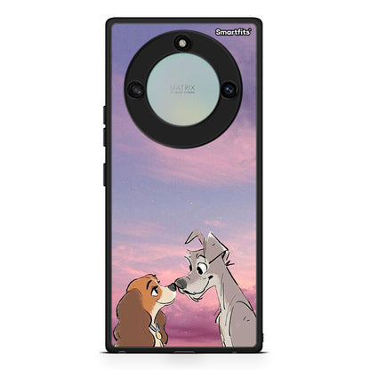 Honor X40 Lady And Tramp θήκη από τη Smartfits με σχέδιο στο πίσω μέρος και μαύρο περίβλημα | Smartphone case with colorful back and black bezels by Smartfits
