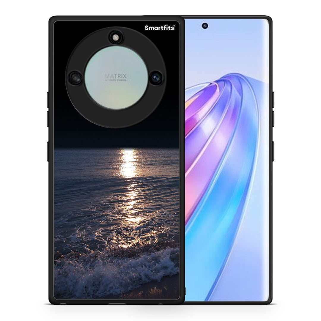 Θήκη Honor X40 Moon Landscape από τη Smartfits με σχέδιο στο πίσω μέρος και μαύρο περίβλημα | Honor X40 Moon Landscape case with colorful back and black bezels