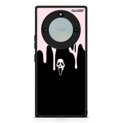 Honor X40 Melting Halloween Mask Θήκη από τη Smartfits με σχέδιο στο πίσω μέρος και μαύρο περίβλημα | Smartphone case with colorful back and black bezels by Smartfits