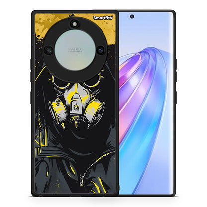 Θήκη Honor X40 Mask PopArt από τη Smartfits με σχέδιο στο πίσω μέρος και μαύρο περίβλημα | Honor X40 Mask PopArt case with colorful back and black bezels