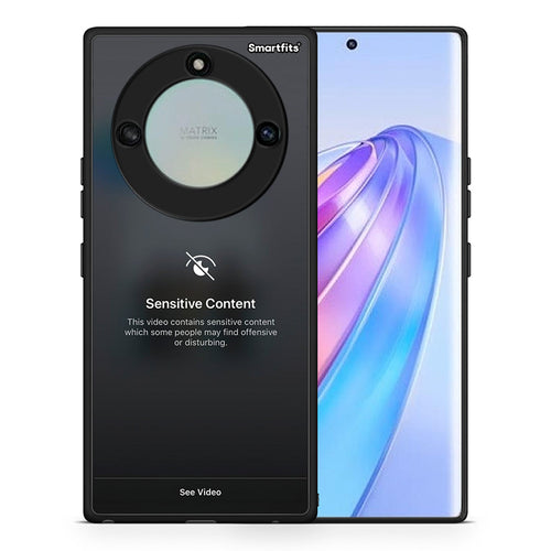 Θήκη Honor X40 Sensitive Content από τη Smartfits με σχέδιο στο πίσω μέρος και μαύρο περίβλημα | Honor X40 Sensitive Content case with colorful back and black bezels