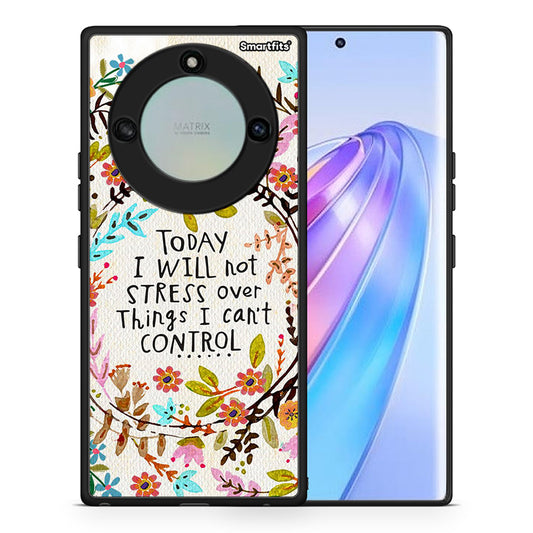 Θήκη Honor X40 Stress Over από τη Smartfits με σχέδιο στο πίσω μέρος και μαύρο περίβλημα | Honor X40 Stress Over case with colorful back and black bezels