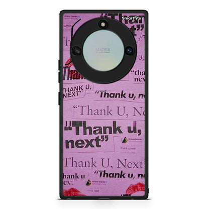 Honor X40 Thank You Next Θήκη Αγίου Βαλεντίνου από τη Smartfits με σχέδιο στο πίσω μέρος και μαύρο περίβλημα | Smartphone case with colorful back and black bezels by Smartfits