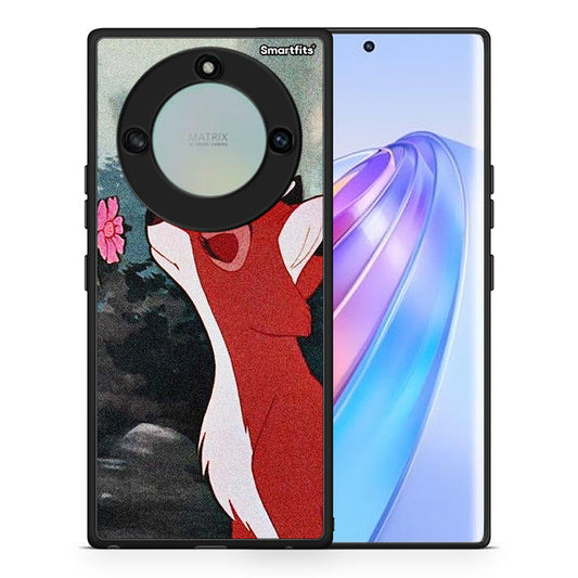 Θήκη Honor X40 Tod And Vixey Love 2 από τη Smartfits με σχέδιο στο πίσω μέρος και μαύρο περίβλημα | Honor X40 Tod And Vixey Love 2 case with colorful back and black bezels