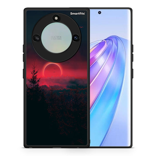 Θήκη Honor X40 Sunset Tropic από τη Smartfits με σχέδιο στο πίσω μέρος και μαύρο περίβλημα | Honor X40 Sunset Tropic case with colorful back and black bezels