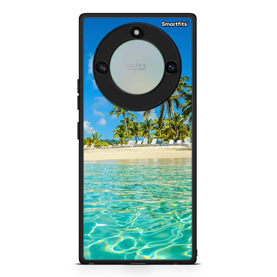 Honor X40 Tropical Vibes Θήκη από τη Smartfits με σχέδιο στο πίσω μέρος και μαύρο περίβλημα | Smartphone case with colorful back and black bezels by Smartfits