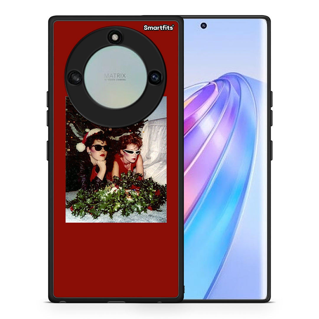 Θήκη Honor X40 Waiting For Xmas από τη Smartfits με σχέδιο στο πίσω μέρος και μαύρο περίβλημα | Honor X40 Waiting For Xmas case with colorful back and black bezels