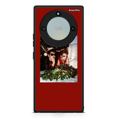 Honor X40 Waiting For Xmas θήκη από τη Smartfits με σχέδιο στο πίσω μέρος και μαύρο περίβλημα | Smartphone case with colorful back and black bezels by Smartfits